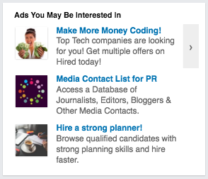 LinkedIn text ads