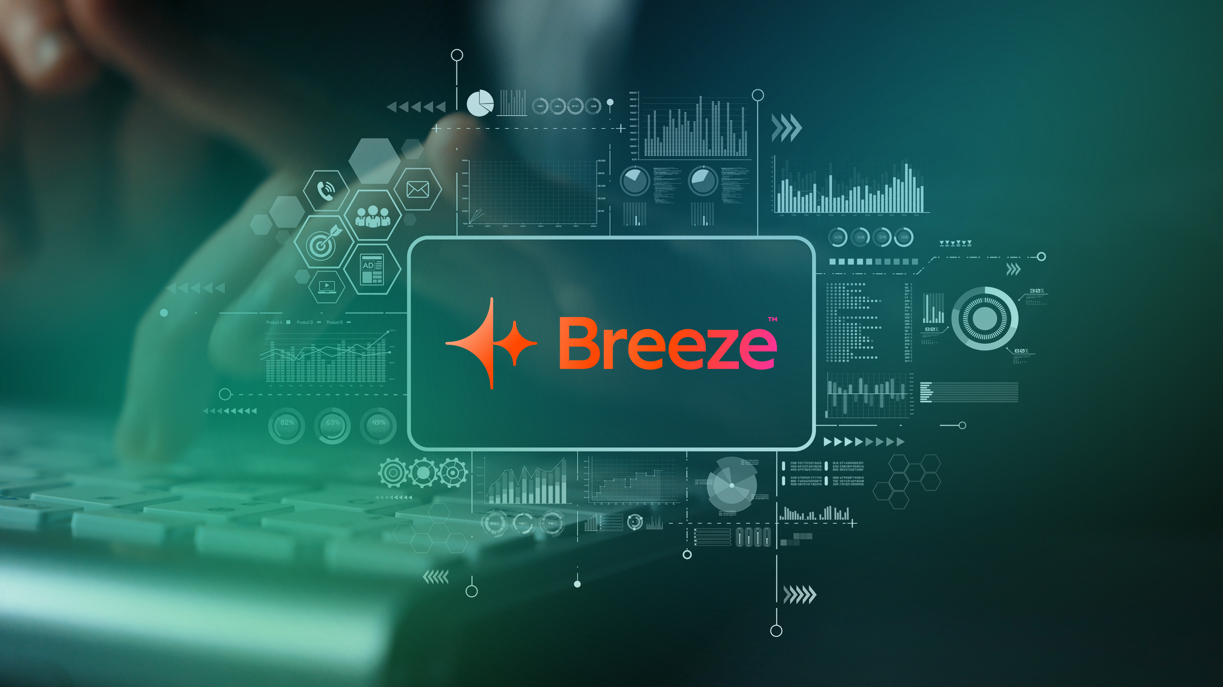Concept image depicting a person using HubSpot Breeze AI Prospecting Agent.