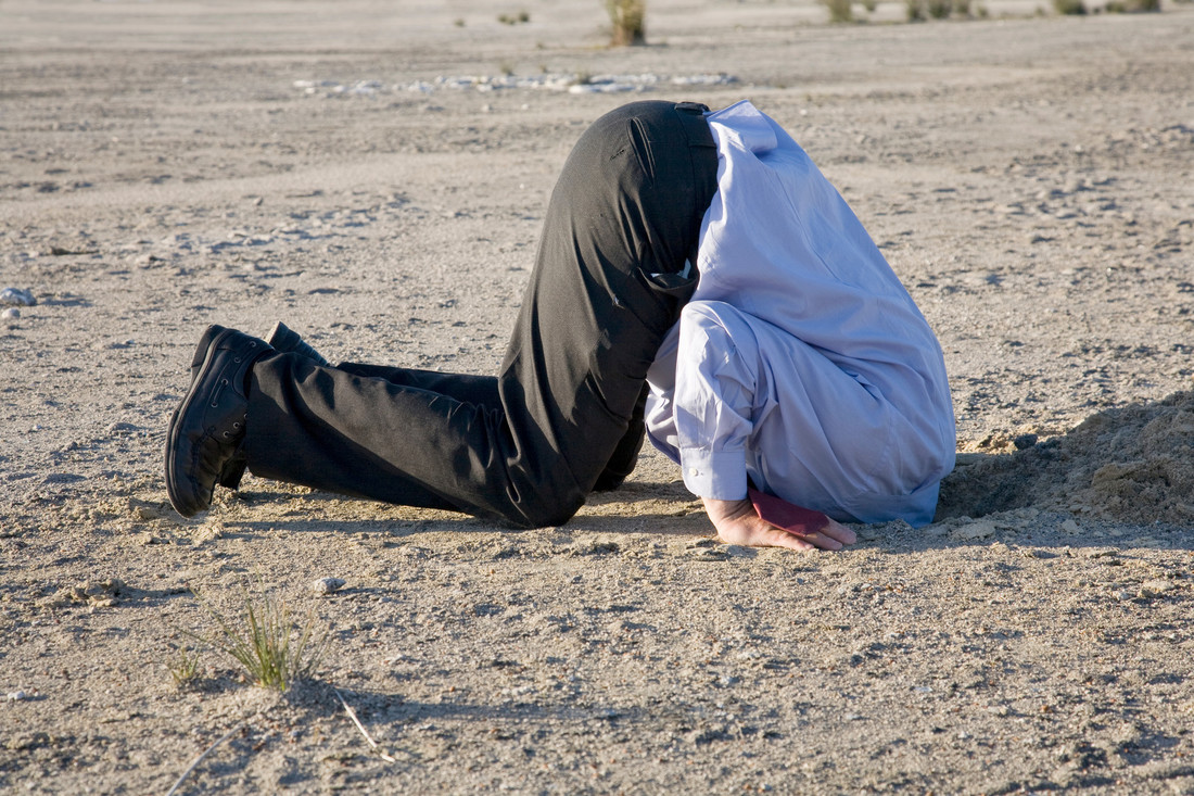 head in sand